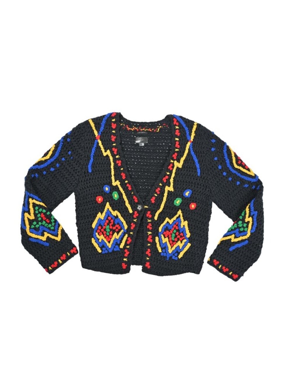 MOTHER The In A Puff Diamond In The Rough Cardigan in Black